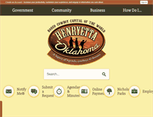Tablet Screenshot of cityofhenryetta.org